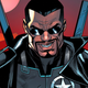 Blade introducing himself as the new sheriff of vampire town.